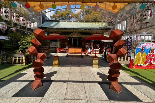 露天神社の本殿の画像