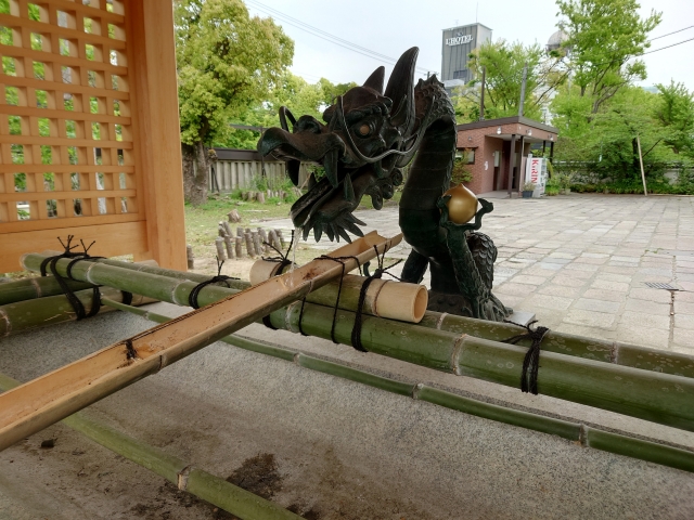 生國魂神社の手水舎の画像