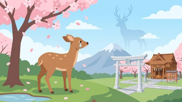 夢野の鹿伝説のイメージ画像